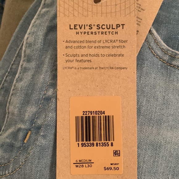 NEW Levi’s Mile High Super Skinny Jeans - Picture 6 of 6